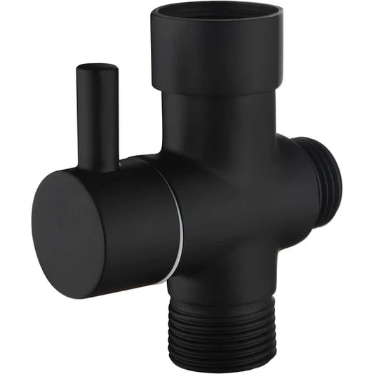 T-Valve 3 Way Toilet Diverter Valve Brass Bidet T Adapter