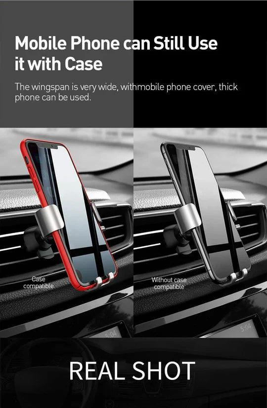 Universal Phone Gravity CD Slot Air Vent Car Holder Stand Mount Clip