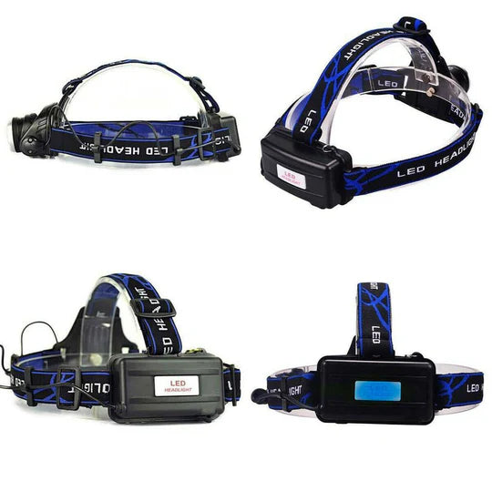 100000LM Rechargeable Headlight Zoomable LED Headlamp CREE XML T6 Head Torch