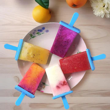 12 Cells Block Moulds Ice Cream Mold Icy Pole Jelly Pop Popsicle Maker Mould Tray