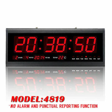 Digital Large Big Jumbo LED Wall Desk Alarm Clock With Calendar Temperature