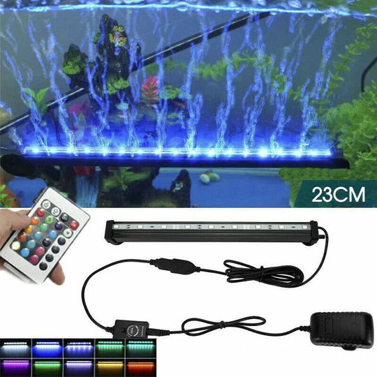 LED AQUARIUM LIGHTS SUBMERSIBLE AIR BUBBLE RGB LIGHT FOR FISH TANK UNDERWATER