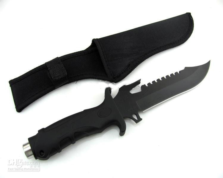 Camping Survival Tactical Razor Sharp Bowie Knife Outdoor Hunting Pig