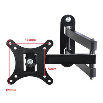 Wall Mount Bracket Tilt Swivel TV LCD LED Monitor 14,21,22,27 VESA 10