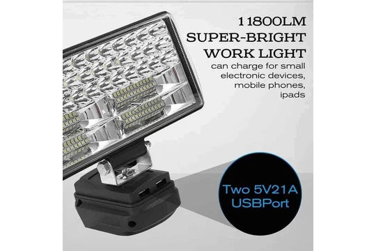 5 inch LED Work Light Spotlight with 2 Li-on Batteries