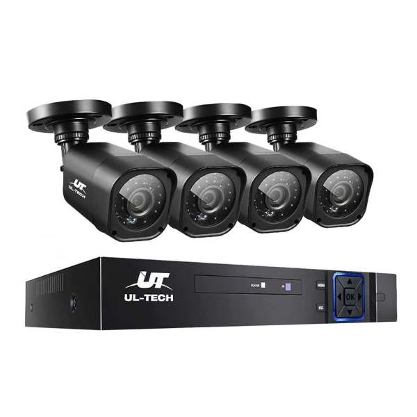 Home CCTV Camera Security System 4CH DVR 1080P Outdoor Long Range Kit