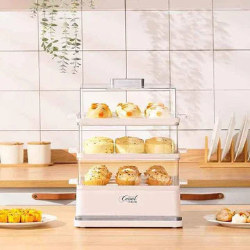 2/3Tiers Multi-Functional Household Electric Steamer Transparent Automatic Breakfast Machine