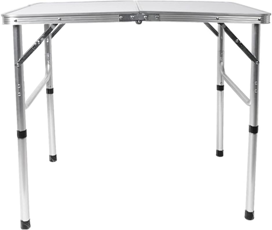 Portable Outdoor Foldable Picnic Camping Table BBQ Desk, 90 cm Length, White