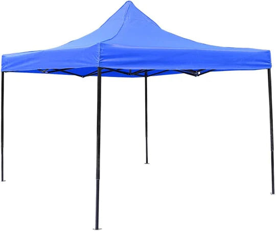 3x3m Outdoor Retractable Sunshade Awning - 2m Height Oxford Cloth Tent for Night Market Stalls