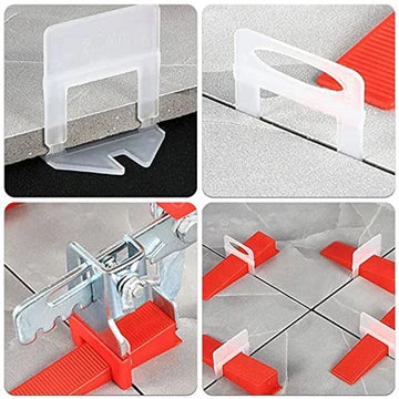 500PCS Clip Tile Leveling System Kit Floor Wall 1-3mm Tile Spacer Tiling Tool