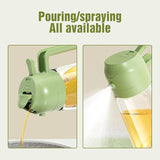 2 IN 1 SPRAY BOTTLE KITCHEN COOKING OIL DISPENSER DUAL-PURPOSE SAUCE SPRAYER