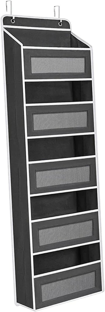 5 Shelf Hanging Door Organizer Over the Door Organizer Storage with 5 Large Capacity Pockets