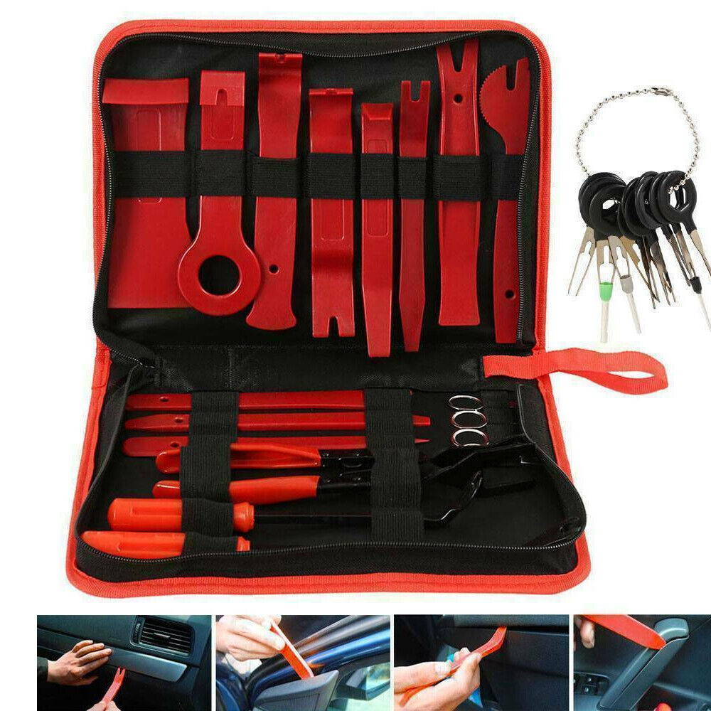 31pcs Car Trim Removal Tool Auto Hand Tools Pry Bar Dash Panel Door Interior Kit