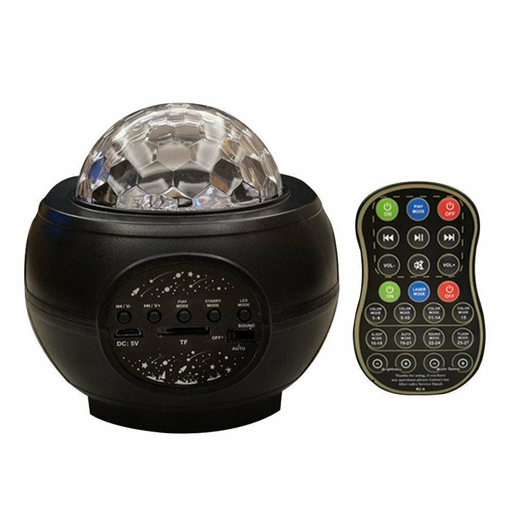 Galaxy Starry Night Lamp 1X LED Star Projector Night Light Ocean Wave Projector