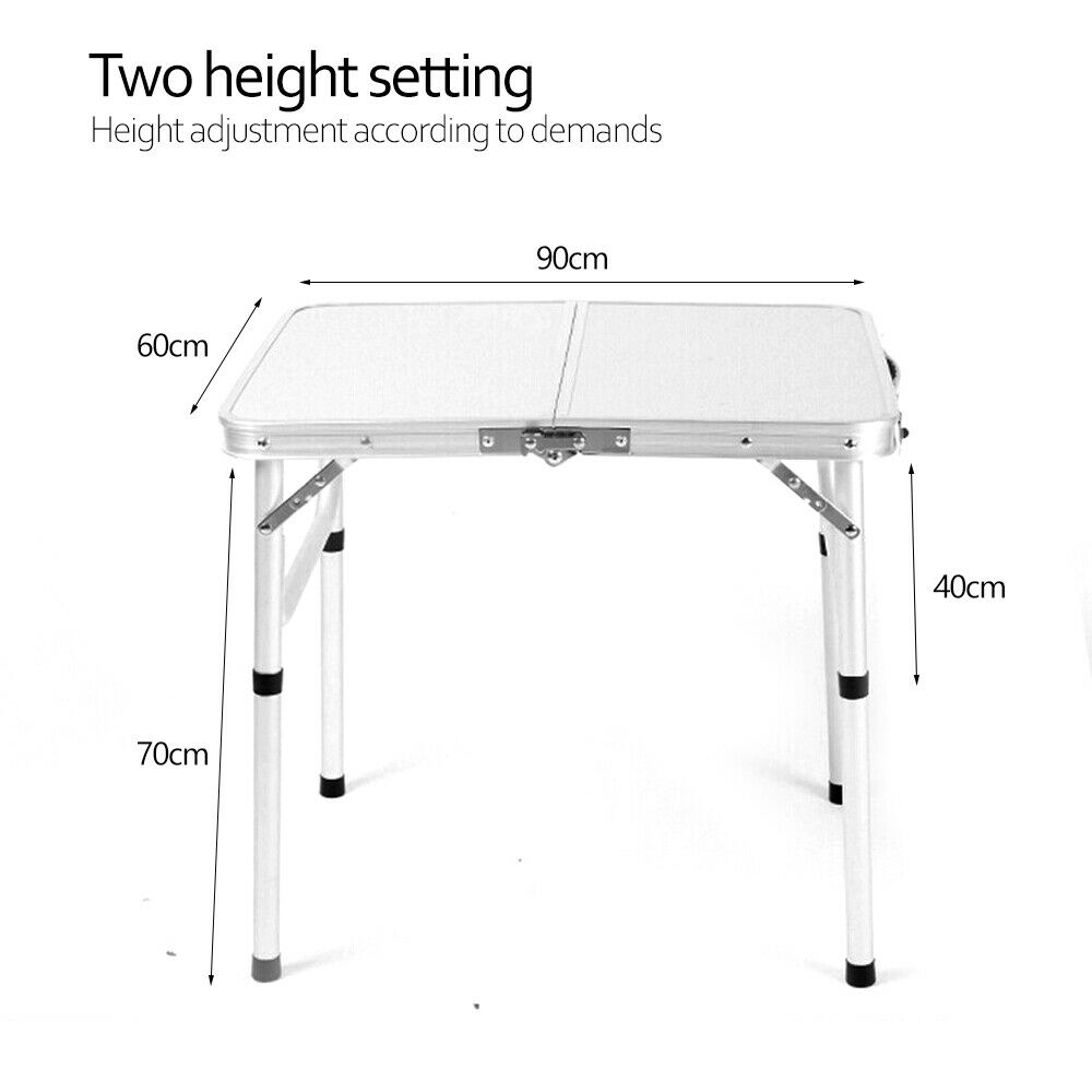 Portable Folding Camping Table Aluminium Picnic Outdoor Foldable Tables BBQ Desk
