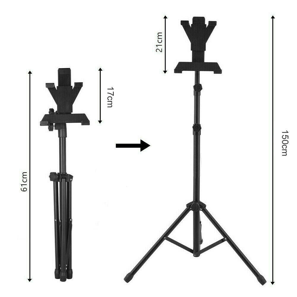 Floor iPad and Tablet Tripod Stand Carrying for iPad 7-12 inch Tablets AU STOCK