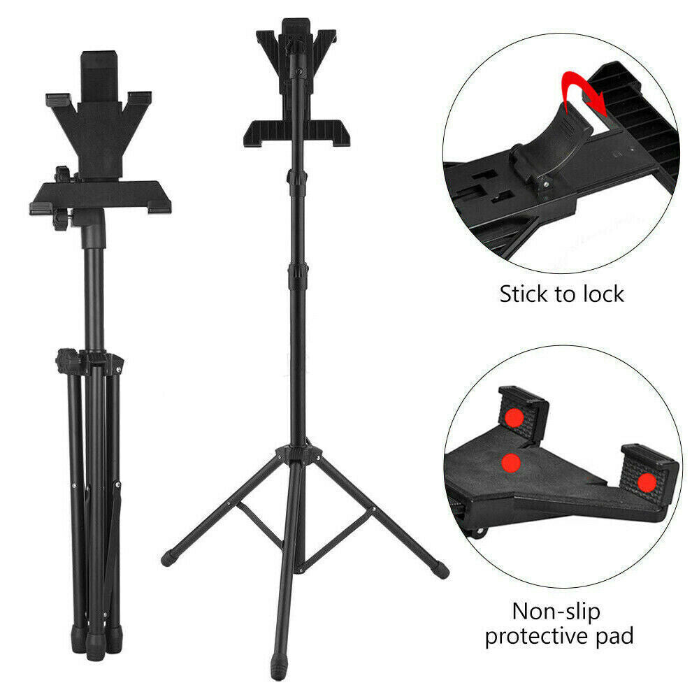 Floor iPad and Tablet Tripod Stand Carrying for iPad 7-12 inch Tablets AU STOCK