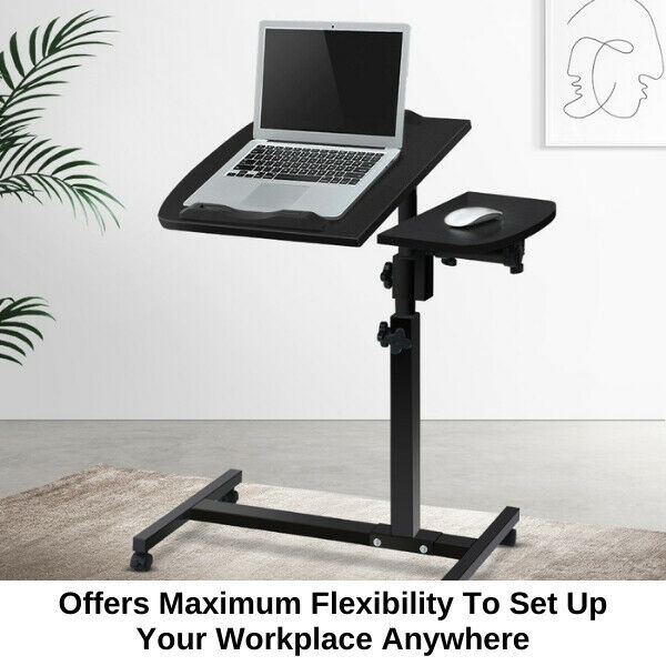 Laptop Desk Portable Mobile Computer Table Stand Adjustable Bed Study AU