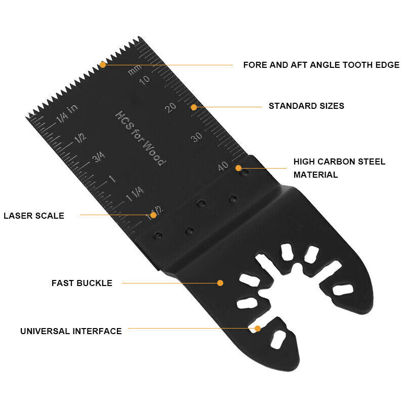 30Pcs Oscillating Multi Tool Saw Blades Wood Metal Cutter For Dewalt Fein Set