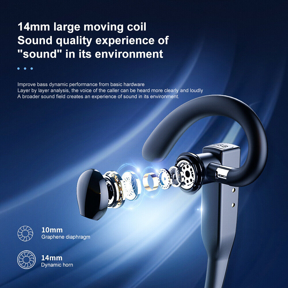 Bluetooth Wireless Headphones with Mic Business Driver Portable Earphone Headset