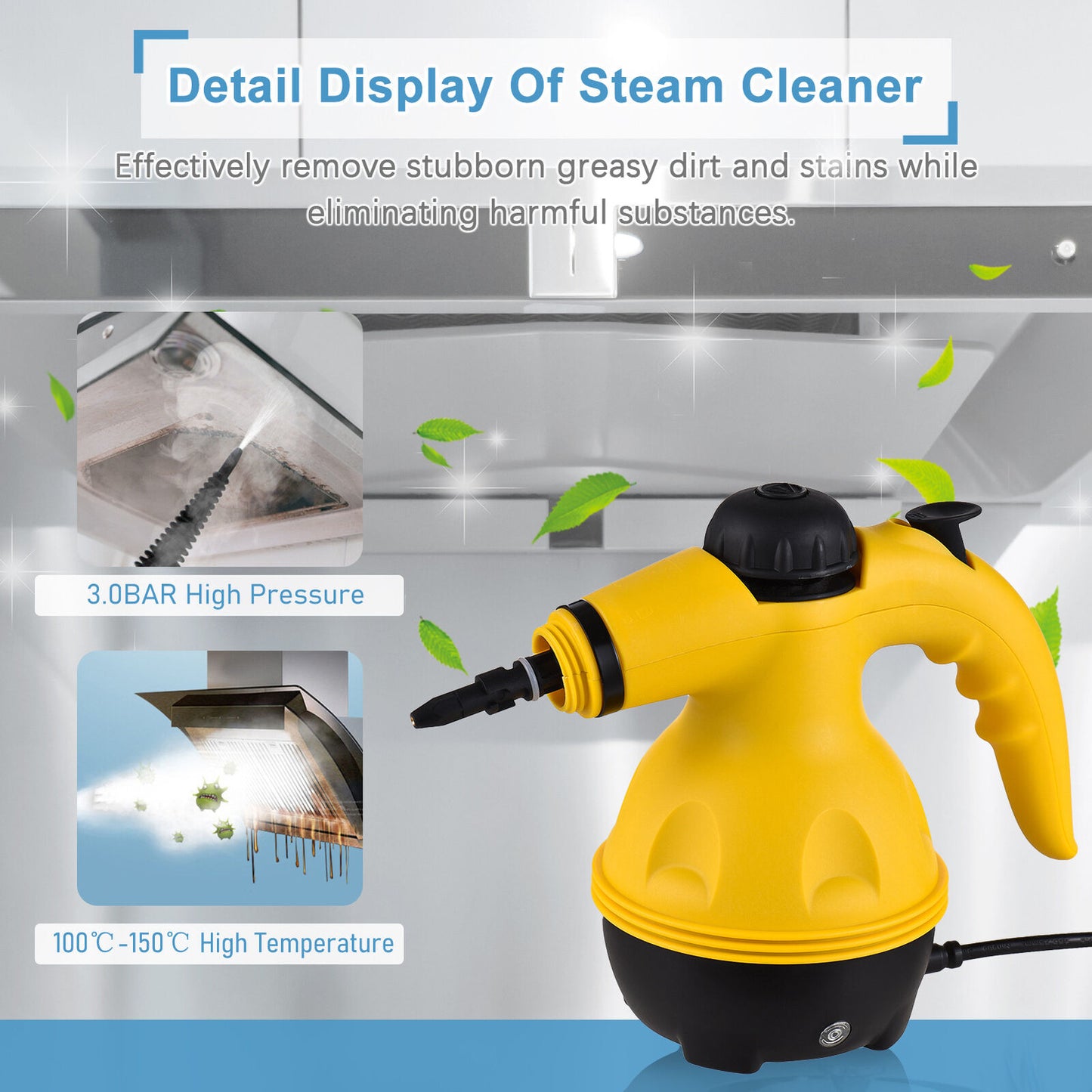 Portable Electric High Pressure Steam Cleaner Multi-Purpose Handheld Sprayer