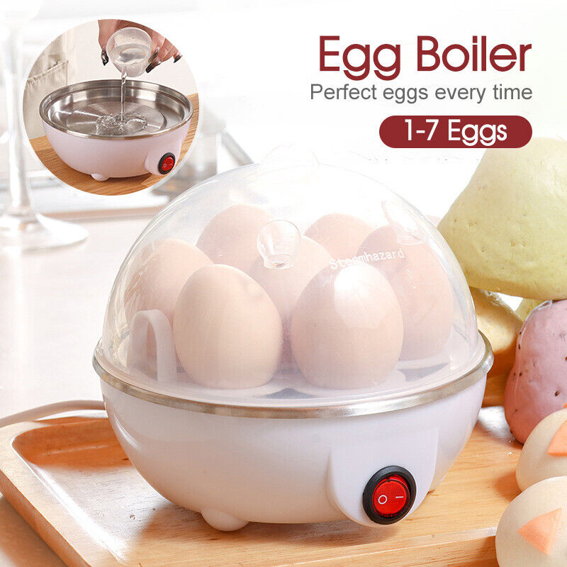 Electric Soft Hard Egg Boiler Bowl Cooker Poacher Steamer Noise Free Cooker AU