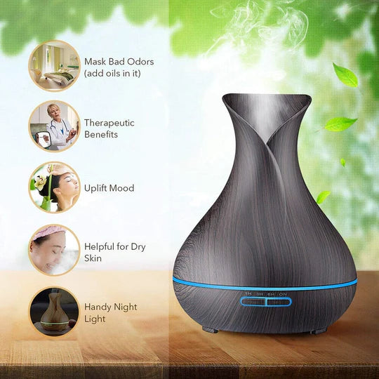 Aroma Aromatherapy Diffuser LED Essential Oil Ultrasonic Air Humidifier