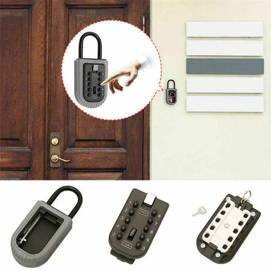 10-Digit Combination Lock Key Safe Storage Box Padlock Home Security