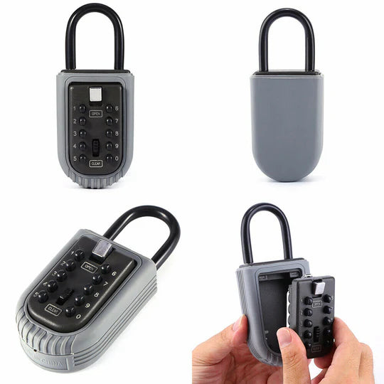 10-Digit Combination Lock Key Safe Storage Box Padlock Home Security