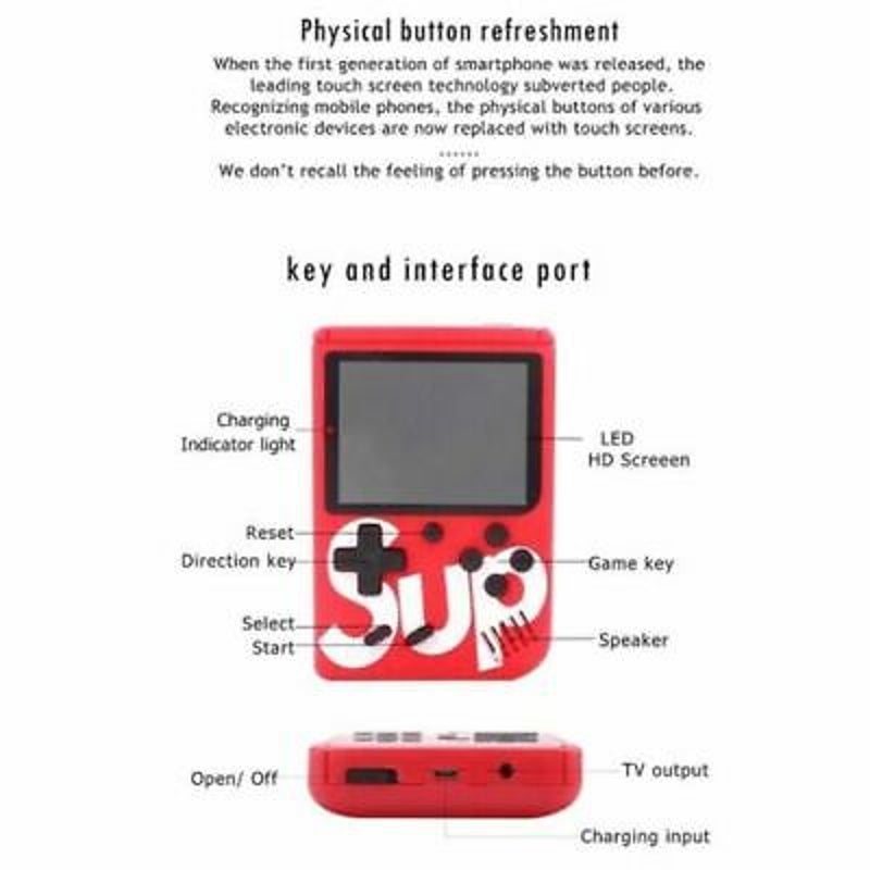 400 In 1 SUP Portable Video Game Handheld Retro Classic Gameboy Console