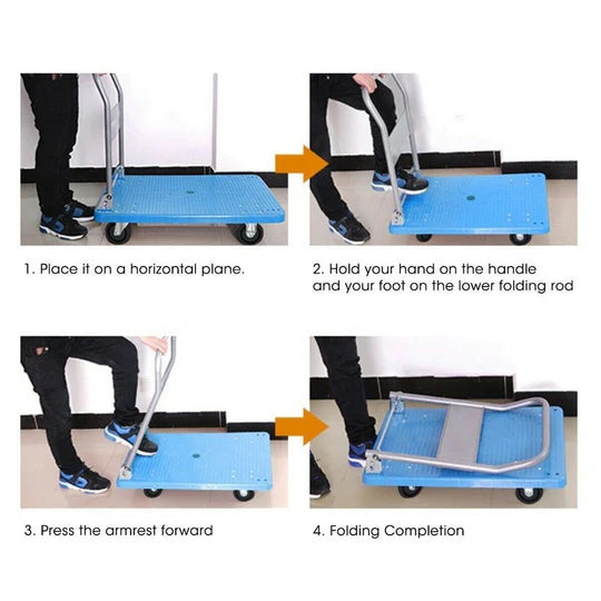 Platform Truck Push Dolly Platform Truck Trolley Heavy Duty