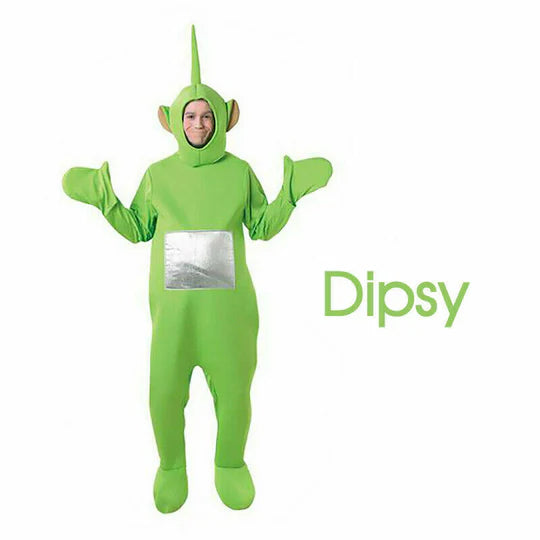 Teletubbies Adult Jumpsuit Dress Up Unisex Party Fancy Outfit Halloween Costume