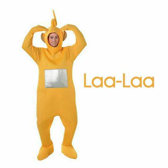 Teletubbies Adult Jumpsuit Dress Up Unisex Party Fancy Outfit Halloween Costume