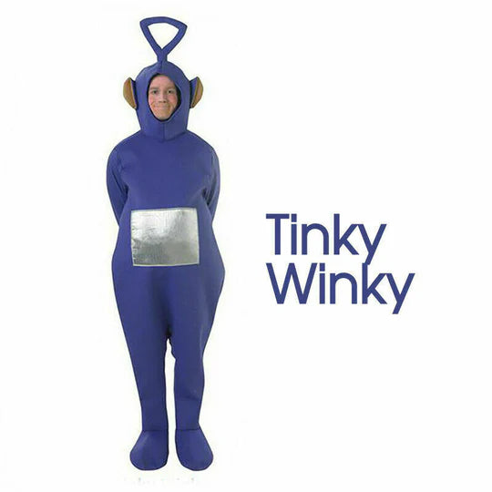 Teletubbies Adult Jumpsuit Dress Up Unisex Party Fancy Outfit Halloween Costume