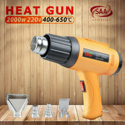 Cordless Heat Gun Hot Air Gun 280~500℃ 18V Battery 2000W Nozzles Rechargeable