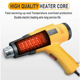 Cordless Heat Gun Hot Air Gun 280~500℃ 18V Battery 2000W Nozzles Rechargeable