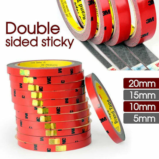 3M DOUBLE SIDED STICKY STRONG PERMANENT VERSATILE ROLL TAPE HEAT RESISTANT