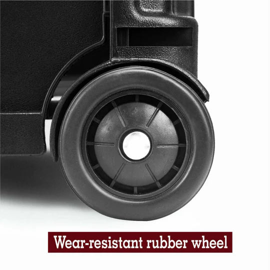 GROCERY BASKET FOLDABLE SHOPPING CART TROLLEY WHEELS FOLDING CRATE PORTABLE