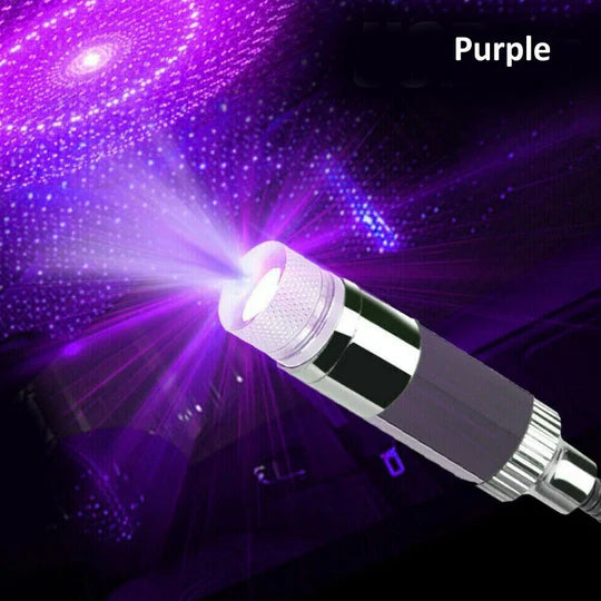 USB CAR ROOF ATMOSPHERE LAMP LED AMBIENT STAR STARRY LIGHT PROJECTOR