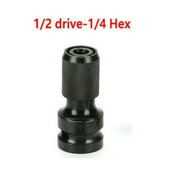 1/2INCH DRIVE TO 1/4INCH HEX DRILL CHUCK CHANGE SOCKET ADAPTER FOR IMPACT WRENCH