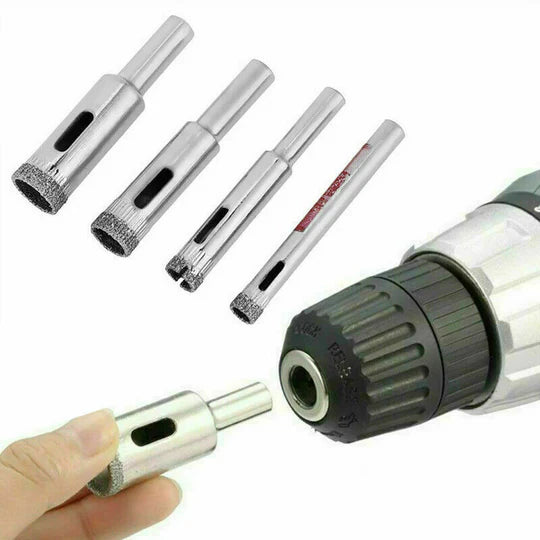 16PCS DIAMOND HOLE SAW SET HOLES CUTTER SAW DRILL BIT TILE GLASS MARBLE CERAMIC