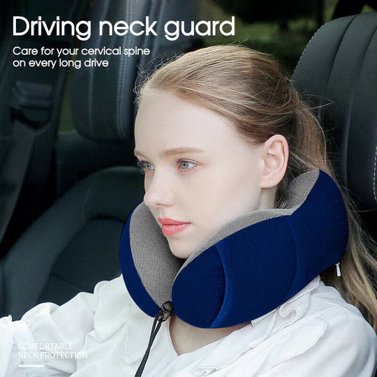 Memory Foam U-shaped Travel Pillow Neck Support Rebound Pad Sleeping Headrest