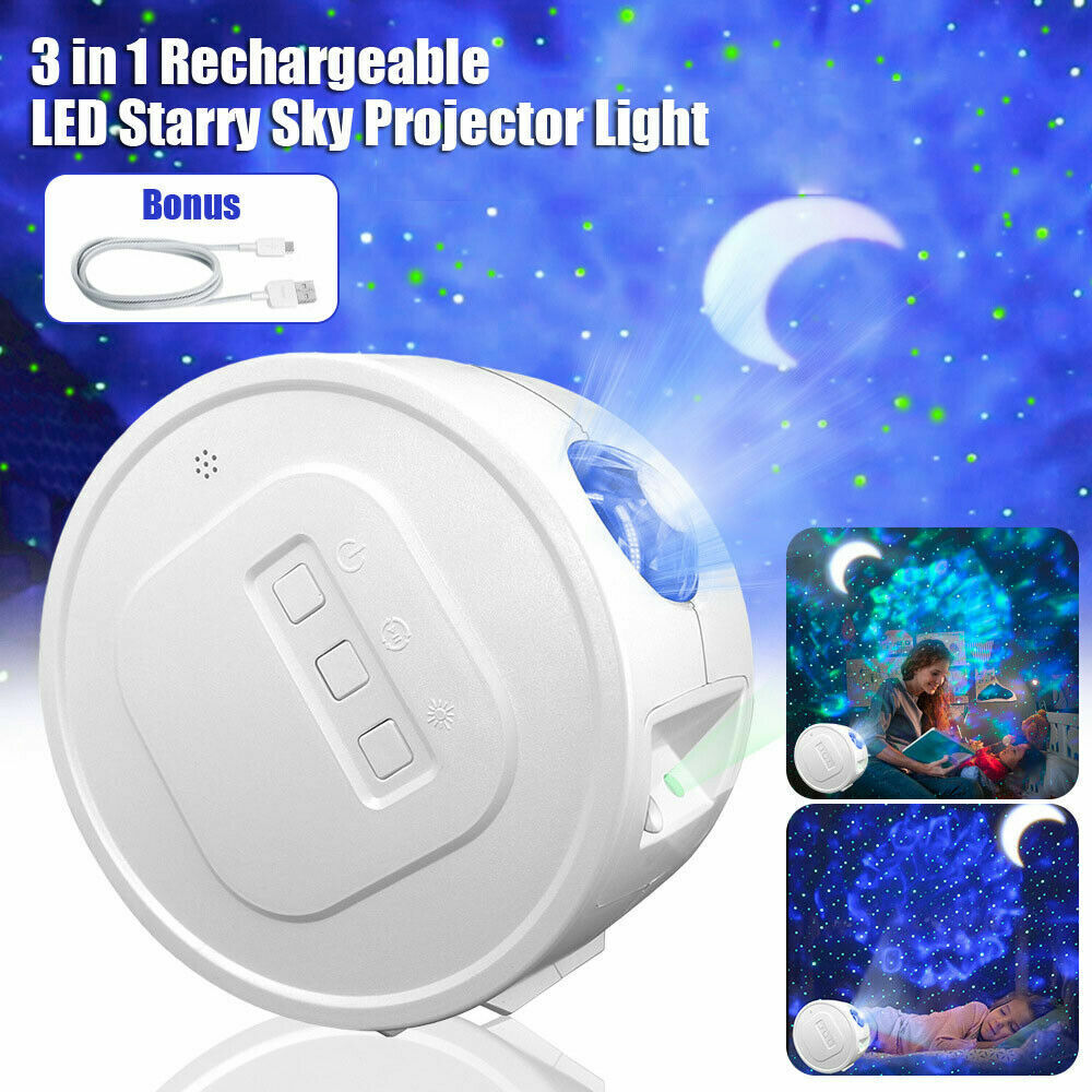 LED Star Night Light Projector Galaxy Starry Ocean Star Sky Party Lamp Kids Gift