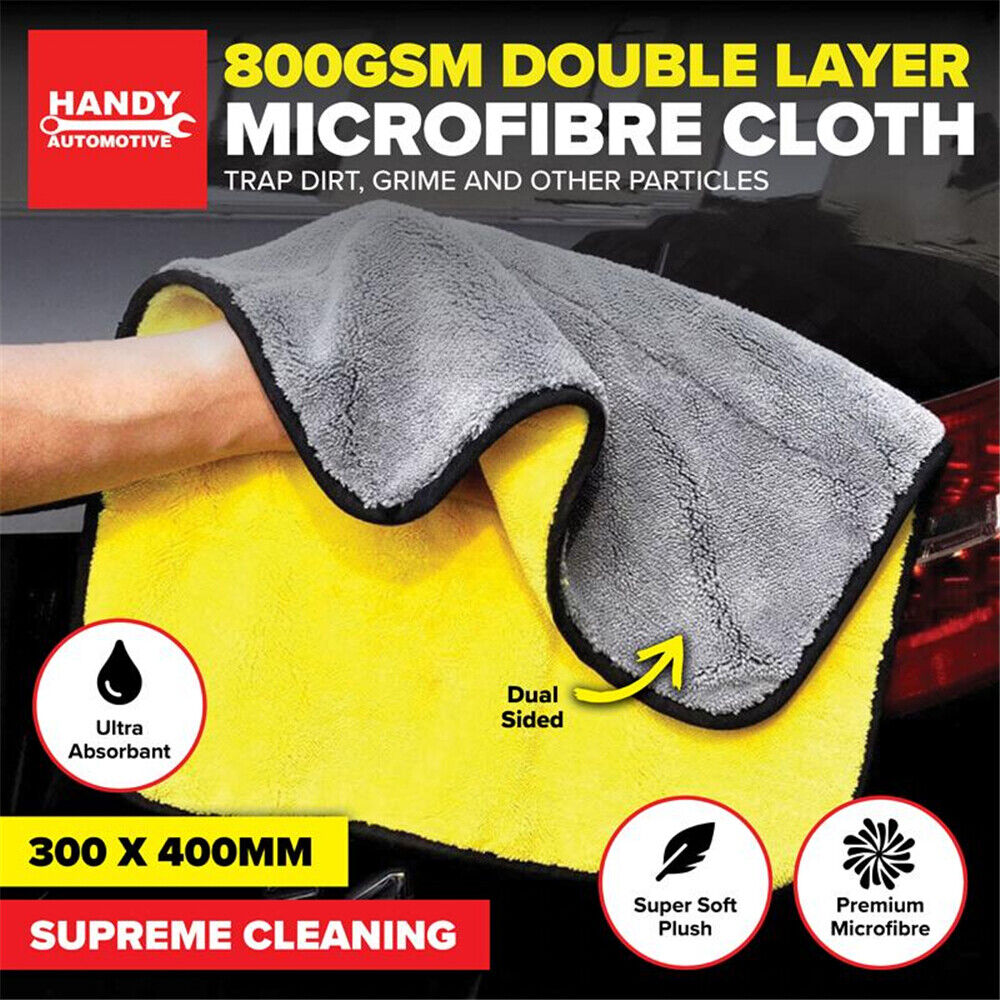 Microfibre Car Drying Towel Window Cleaning Duster Kitchen Dish Glass Cloth Wipe