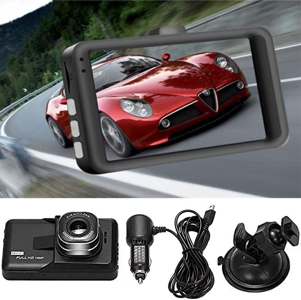 HD 1080P Car DVR 3" Lens Dash Cam Video Recorder Camera G-sensor Night Vision