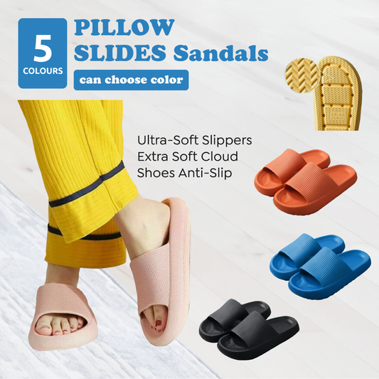 PILLOW Sandals Ultra-Soft Slippers Extra Soft Cloud Shoes Anti-Slip