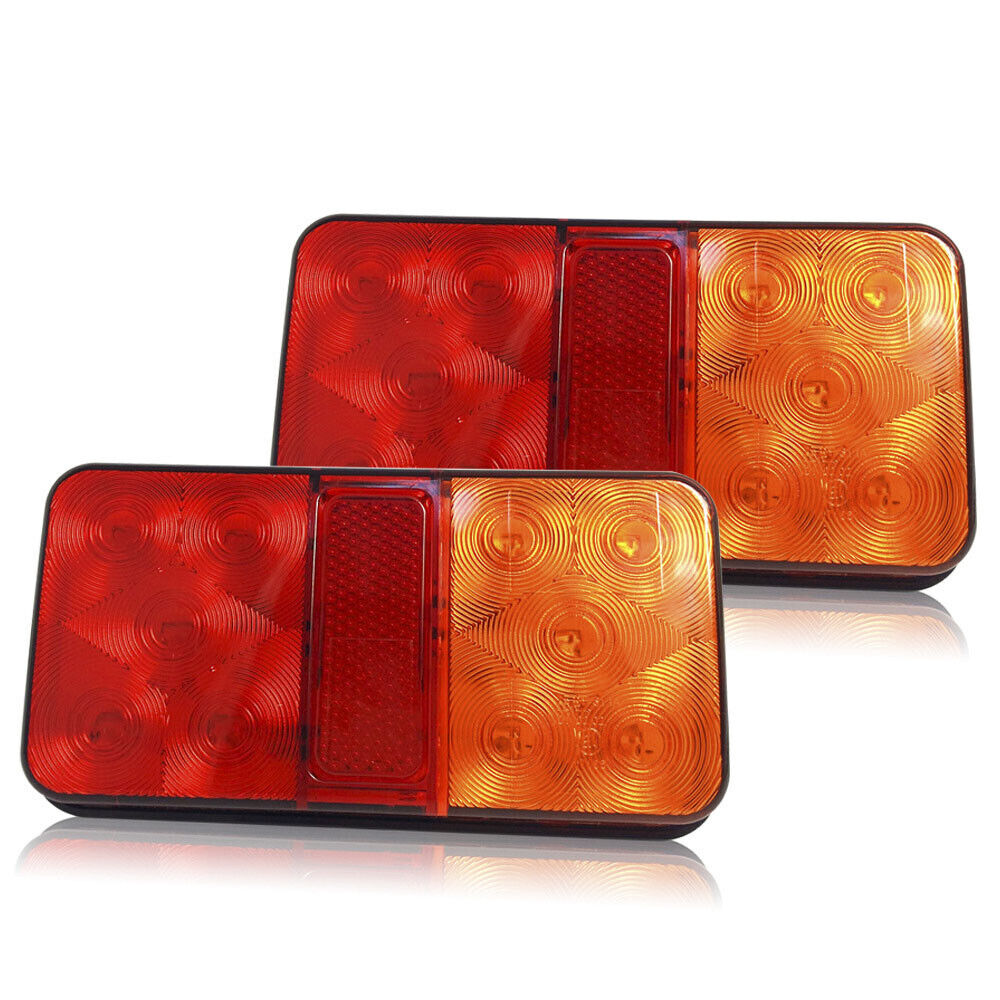 2x LED TRAILER LIGHTS TAIL LAMP STOP INDICATOR 12V VOLT 4WD 4X4 CAMPER UTE