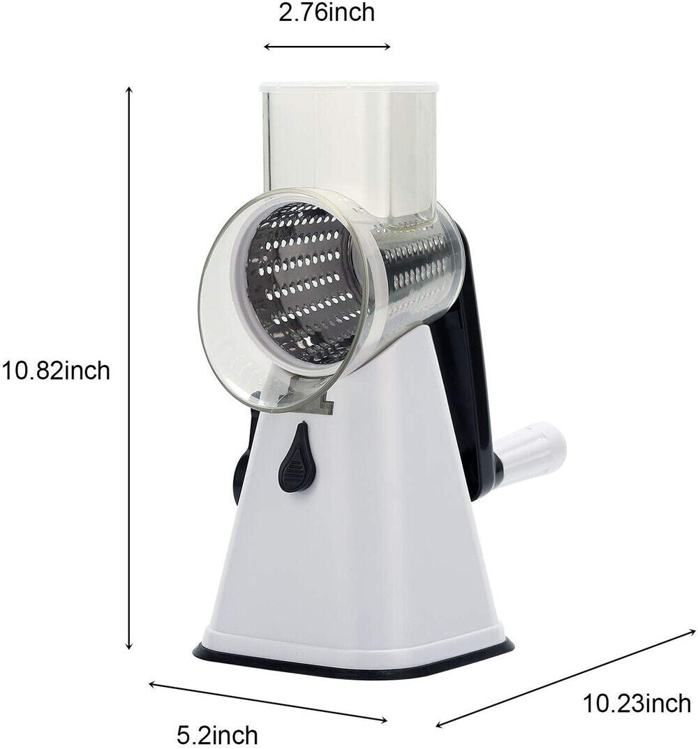 Kitchen Multifunction Vegetable Food Manual Rotary Grater Chopper Slicer Cutter