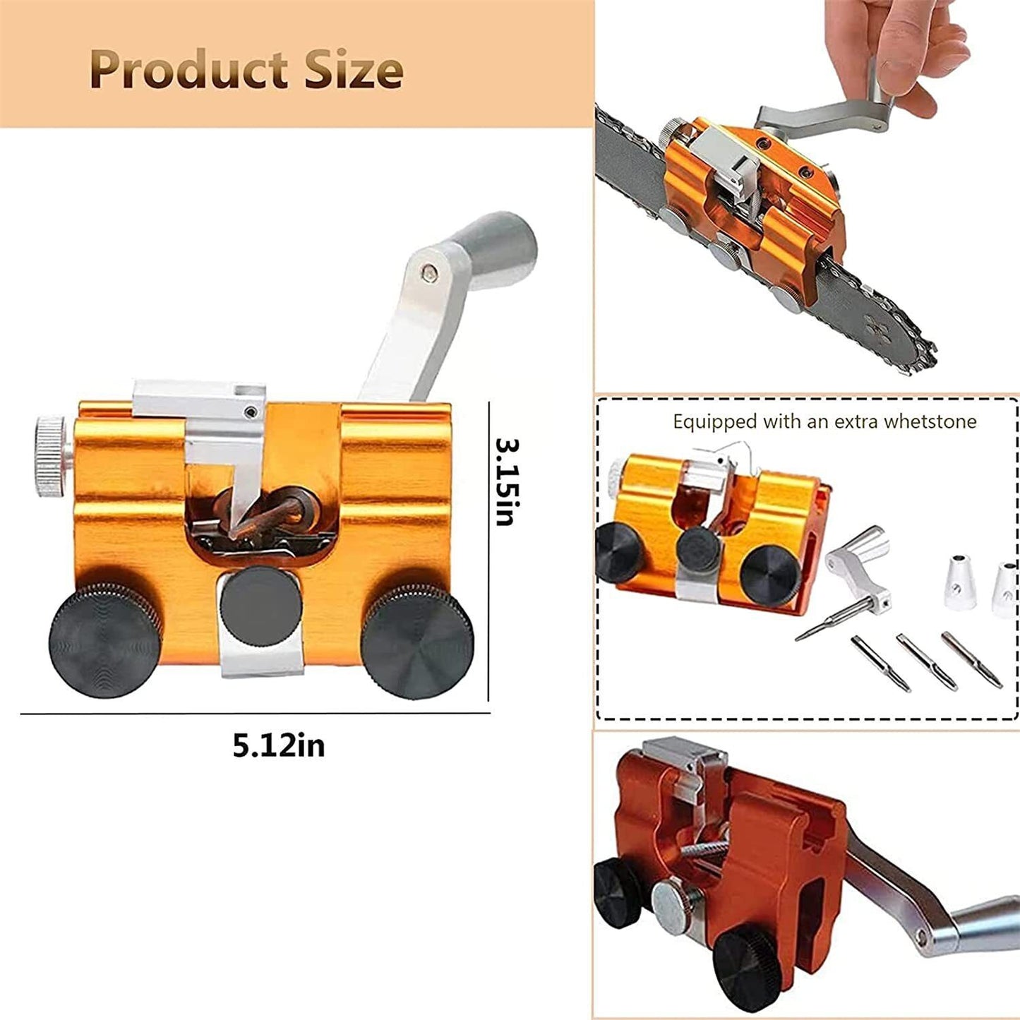 Easy & Portable Chainsaw Sharpener Jigs Sharpening Tool Chain Saws Electric Saws