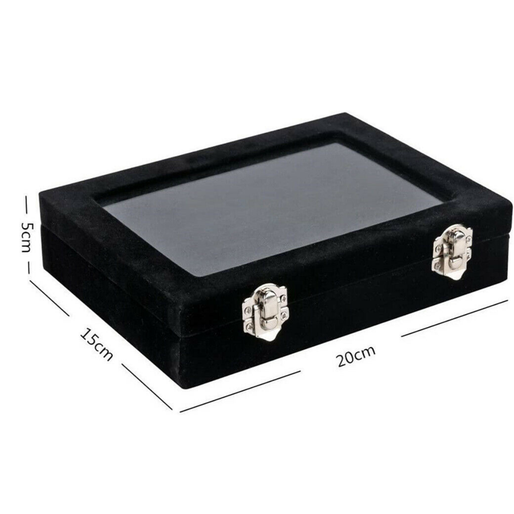 Jewelry Storage Case Tray Holder Display Earring Ring Ornament Organize Box